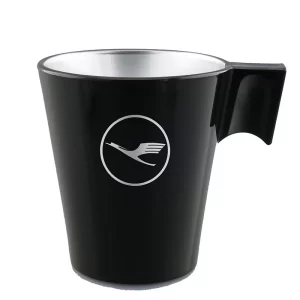Mug en verre trempé teinté métal – 220ml