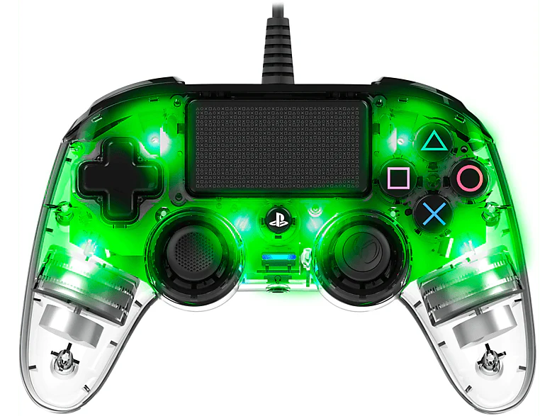 NACON Manette filaire Compacte Lumineuse PS4 Vert (PS4OFCPADCLGREEN) – Image 2