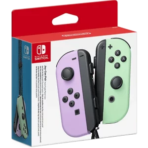 NINTENDO Switch Paire de manettes Joy-Con Mauve pastel / Vert pastel